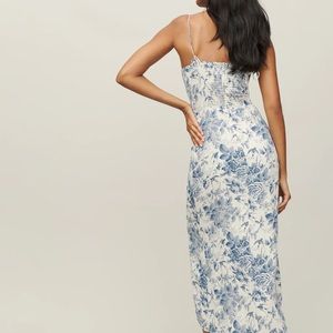 Reformation Kourtney Dress in Blue Pompadour | Size 6